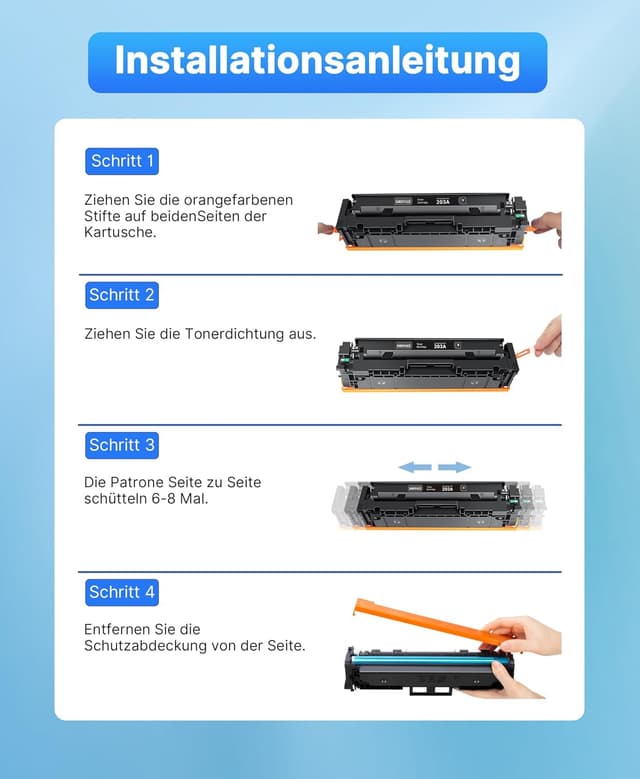 Thumbnail 5 de SODFACE 203A Toner 4er-Pack für HP