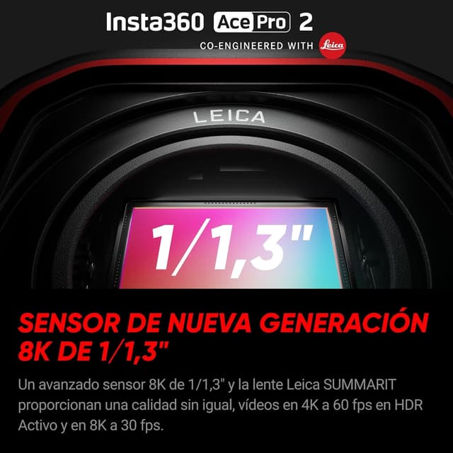 Detalle de Insta360 Ace Pro 2 8K cámara de acción