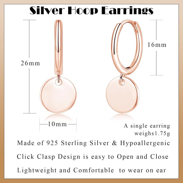 Detalle 2 de Loutade Ohrringe Silber 925 Creolen 16 x 26