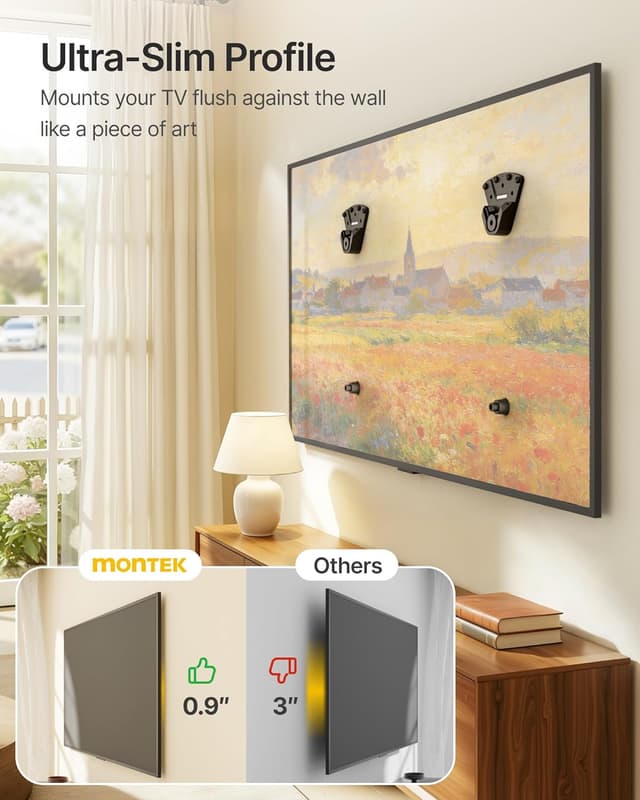 Detalle 2 de monTEK No Stud TV Wall Mount 175 lbs