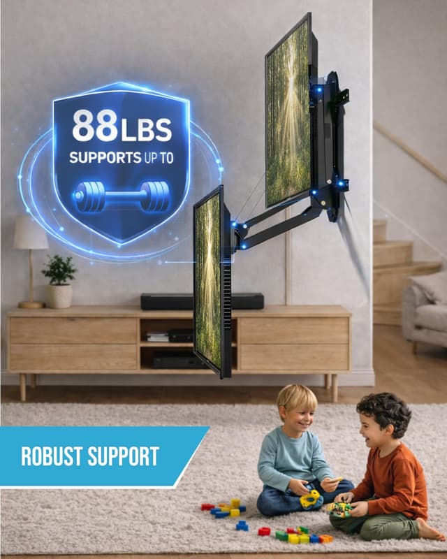 Thumbnail 5 de Motorized Fireplace TV Wall Mount 88 lbs