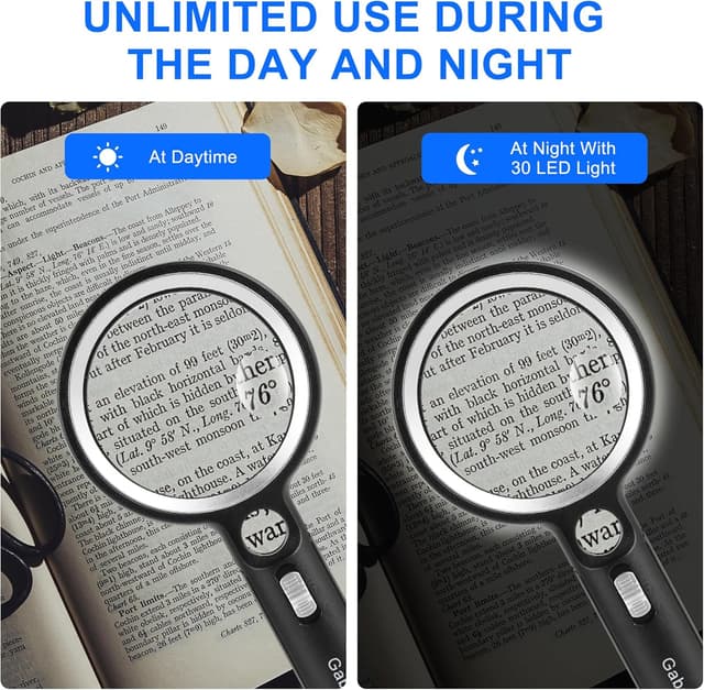 Thumbnail 3 de GABORISH Lupe 3,5 Zoll mit Licht 🔍