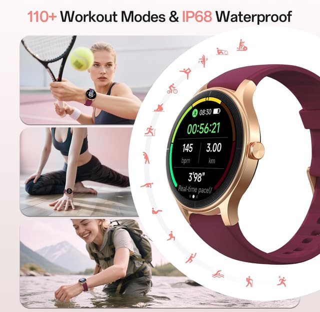 Detalle de Woneligo 1.27" HD Smartwatch, IP68