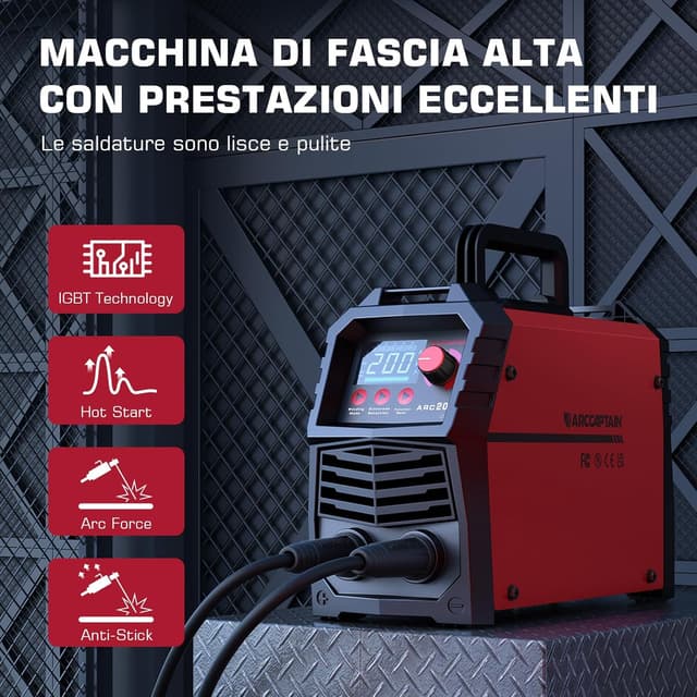 Thumbnail 3 de ARCCAPTAIN ARC 200A Saldatrice MMA 200 A