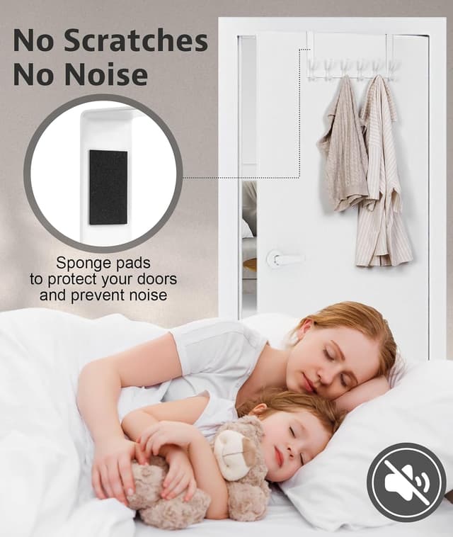 Detalle de Optish Over The Door Hooks 1 Pack White