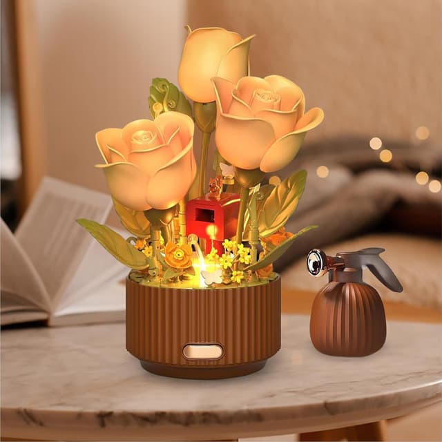 Thumbnail 4 de Bakuva Rose Flower Blocks Set with LED Light