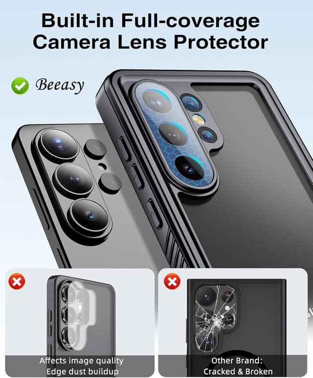 Thumbnail 6 de Beeasy IP68 Waterproof Case for Samsung Galaxy S26 Ultra (Built-in screen protector & camera lens cover)