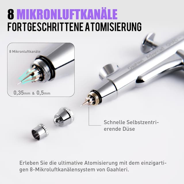 Detalle 2 de Gaahleri GHAD-39 Airbrush-Set 0,35 mm 🎨