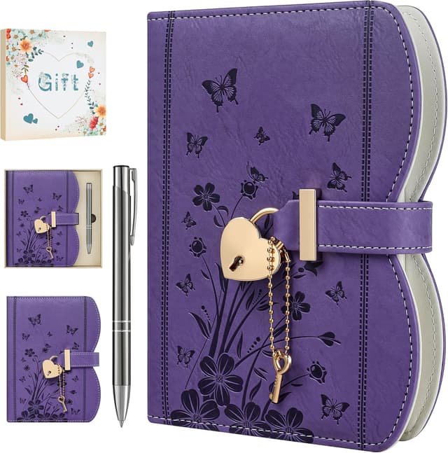 Detalle de HwxBen Diario Segreto con Lucchetto Viola