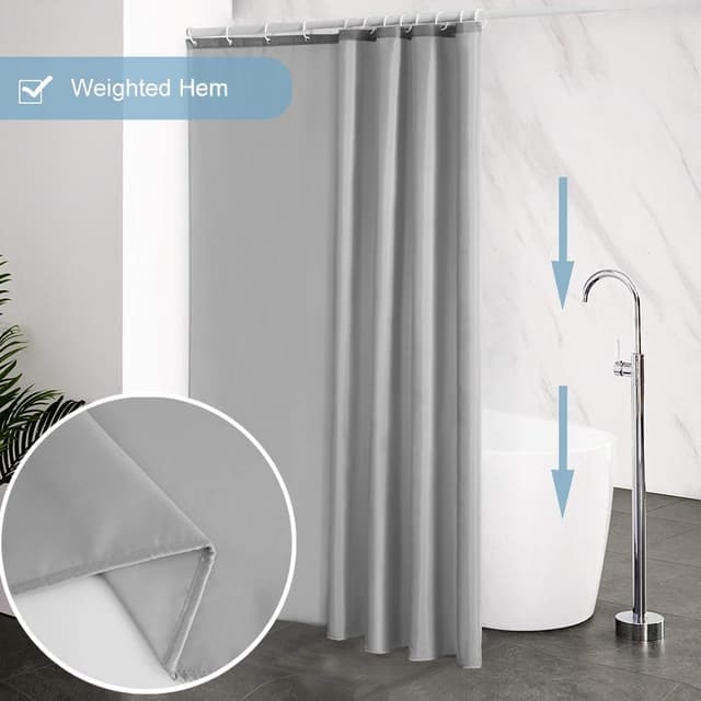 Detalle 2 de Furlinic Rideau de douche anti moisissure 180x210