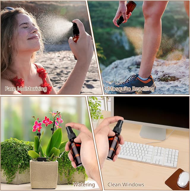 Thumbnail 6 de 30 ml amber glass mist bottles, 12 pack