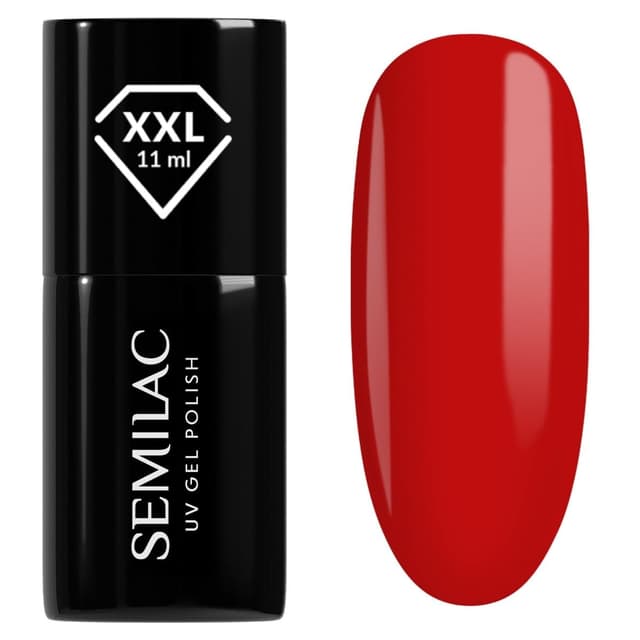 Detalle de Semilac UV Nagellack Hybrid 063 Legendary Red (11 ml)