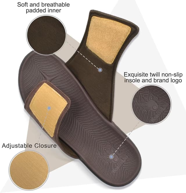 Detalle de Mens arch support sandals with plantar care