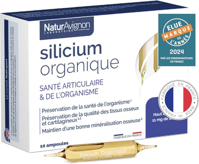 Detalle 2 de NaturAvignon Silicium Organique liquide – Silice naturelle et vitamines C & D3 (articulations, cartilage, os) dès 40 ans