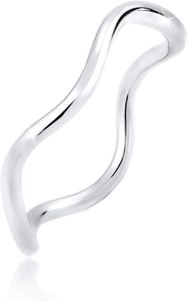 Imagen de Elli Ring Wellen Minimal Geo 925 Silber 📿 en OfertitasTOP