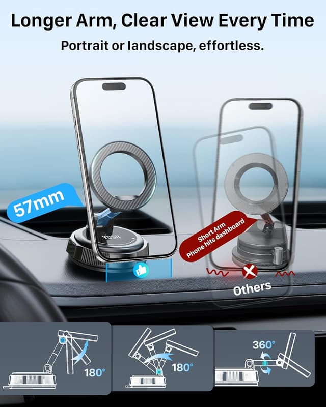 Thumbnail 5 de YOSH MagSafe Car Mount 22×N56