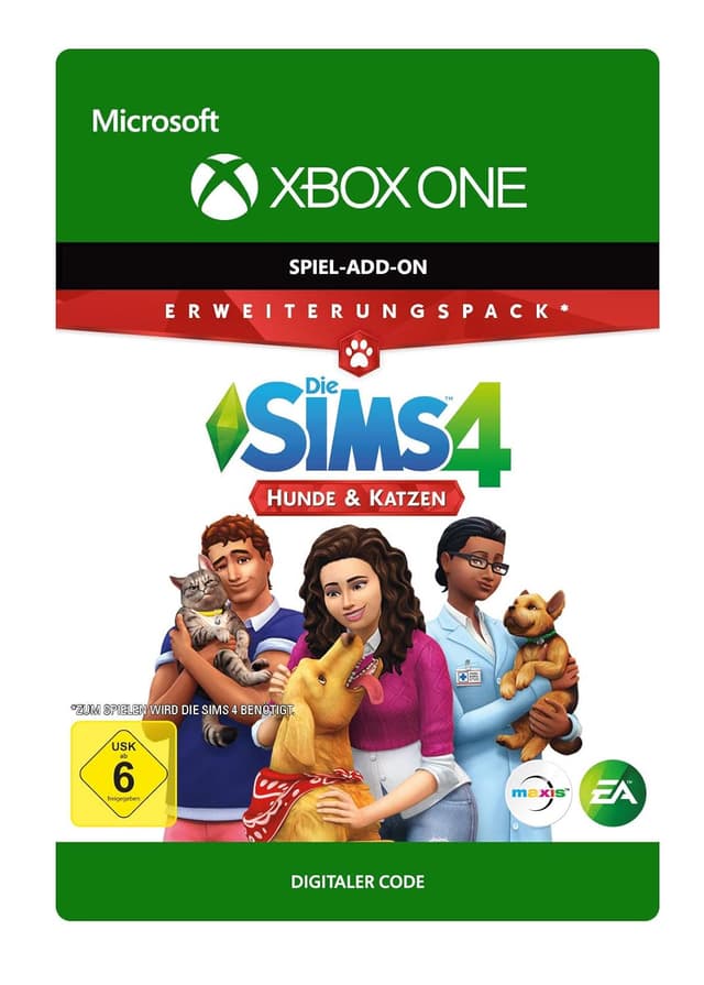 Detalle de The Sims 4: CATS & DOGS (EP4) – DLC-Downloadcode für Xbox One