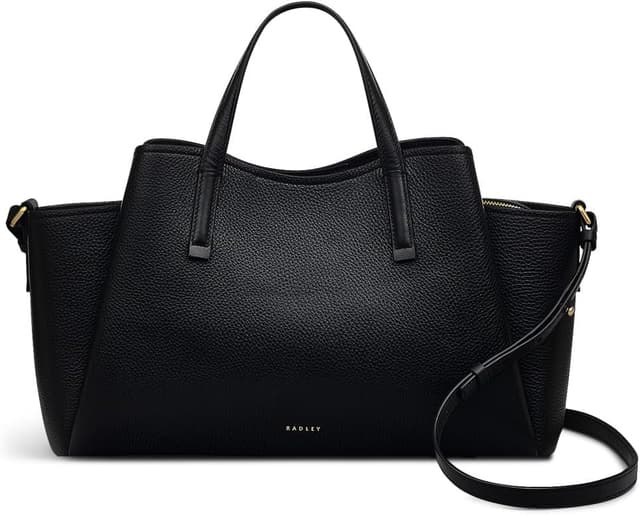 Detalle de Radley London Blake Gardens Large Grained Leather Ziptop Top Handle Bag for Women