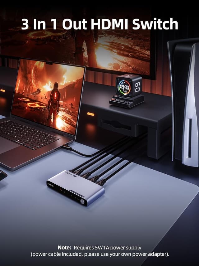 Thumbnail 1 de llano HDMI 2.1 Switch 3x1 8K@60Hz
