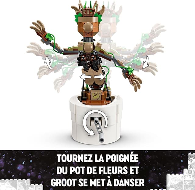 Detalle de LEGO Marvel 76297 Bébé Groot dansant