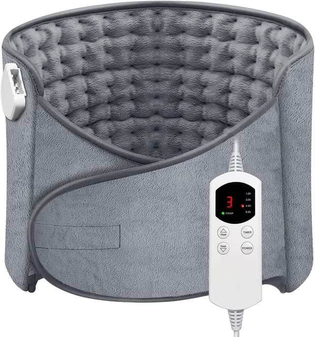 Detalle de Heat Pad for Back Pain Relief Electric Heating Pad with 6 Temperatures and Auto Shut Off Timer