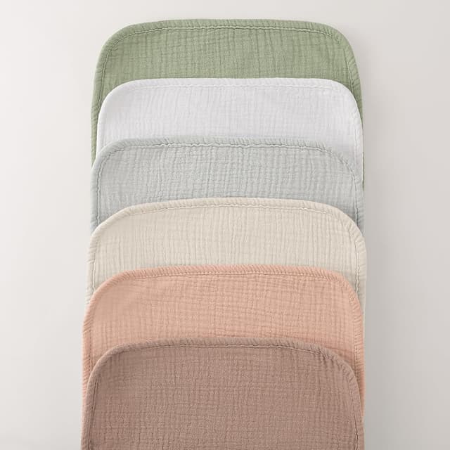 Detalle de Bebee Spucktücher Bearmoss Moltontücher 6er Pack