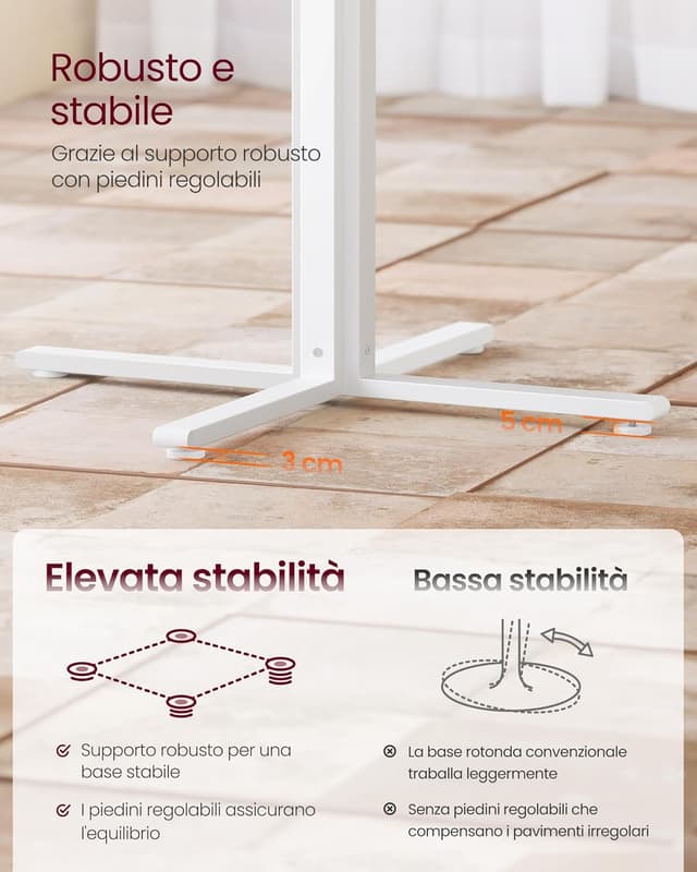 Thumbnail 6 de VASAGLE KDT082Y02 Tavolo rotondo 80 cm