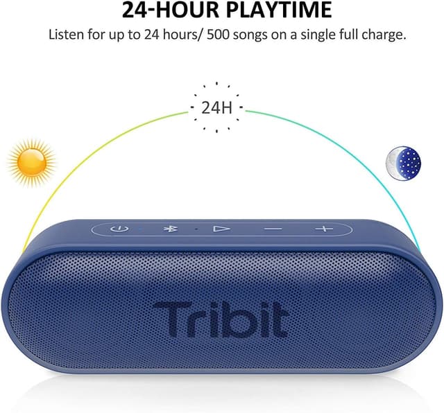 Detalle de Tribit XSound Go (Upgraded) 16W portable Bluetooth speaker with IPX7 waterproofing and Type-C