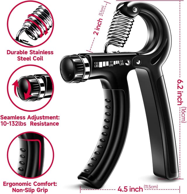 Detalle 2 de FitBeast Grip Strengthener Kit 5-Pack ๐