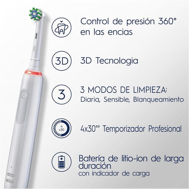 Thumbnail 7 de Oral-B Pro Series 3 Cepillo Eléctrico Recargable - Blanco 🪥