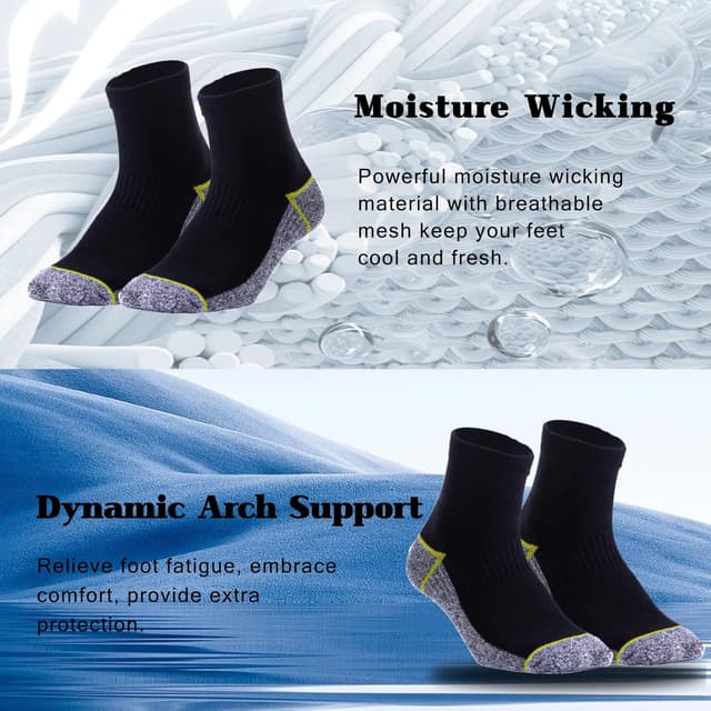 Detalle 2 de Kodal Kupfer-Infused Quarter Socks (4–5 Paar) – Geruchskontrolle & lang anhaltender Komfort