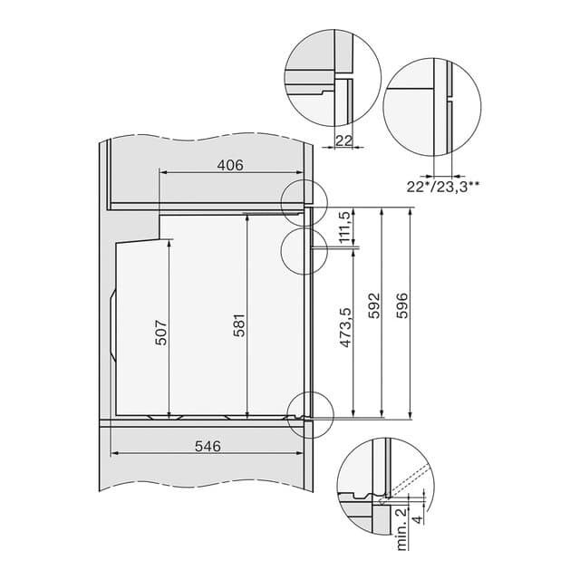 Detalle de Miele H2465B Hornos multifunción PerfectClean con conectividad