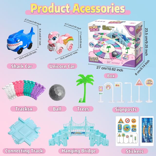 Thumbnail 1 de MOMSIV Race Track Toy for 3–7 year olds