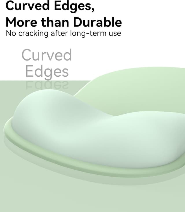 Detalle de Giecy Gel Wrist Rest Mouse Pad for Laptop & Office Use (Green)