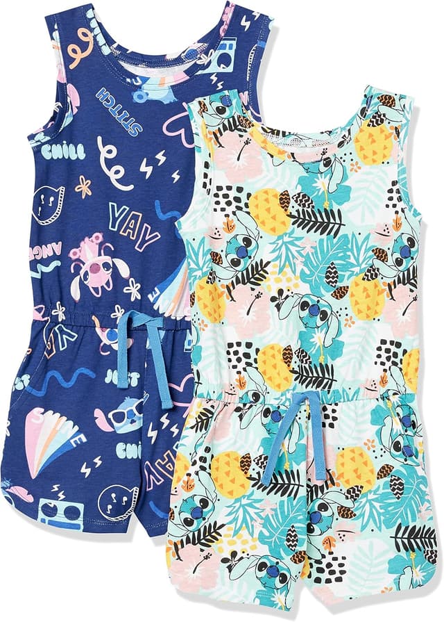 Detalle 1 de Amazon Essentials knit sleeveless romper 2-pack