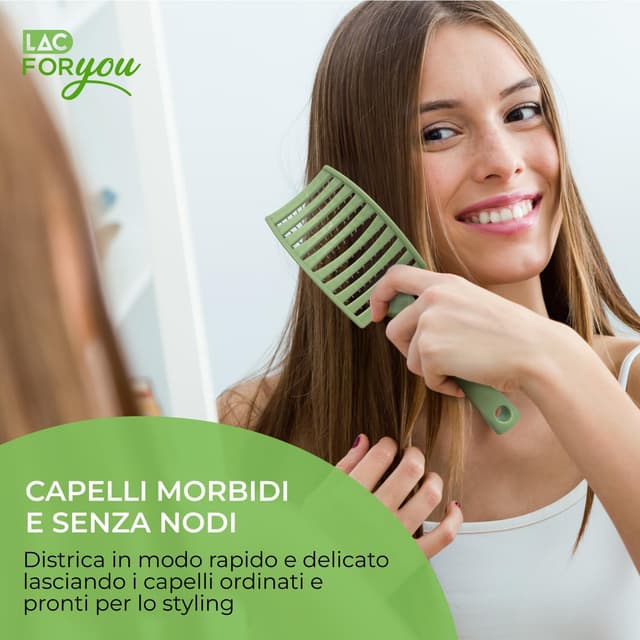 Detalle 1 de LAC FOR YOU Spazzola Districante Verde Salvia