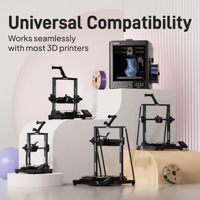 Thumbnail 6 de ELEGOO PETG Filament 1.75mm Transparent Grey (1kg spool) for FDM 3D printers