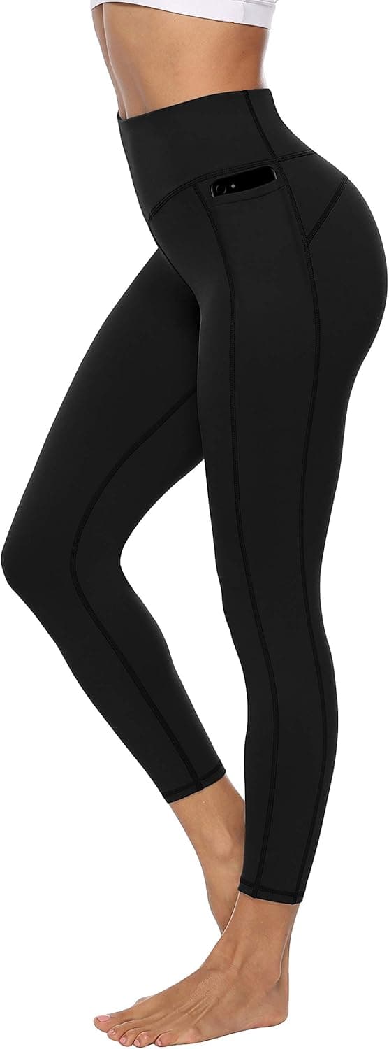 Detalle de Persit Damen Sport-Leggings mit Taschen – blickdichte Yogahose & Streetwear