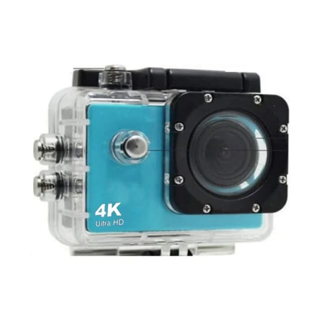 Detalle de Klack K4K Cámara deportiva 4K con Wi‑Fi azul