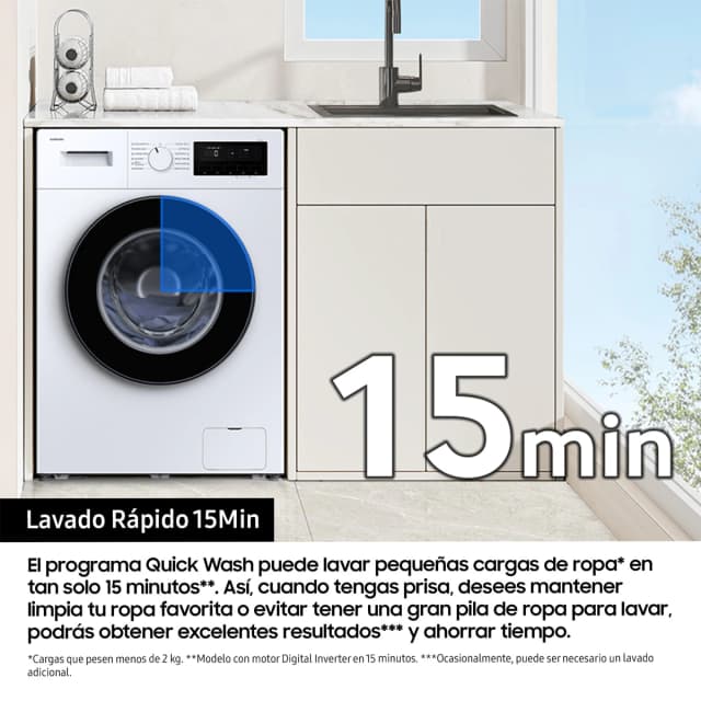 Detalle 2 de Samsung WW90FG3M05TWEC lavadora 9 kg