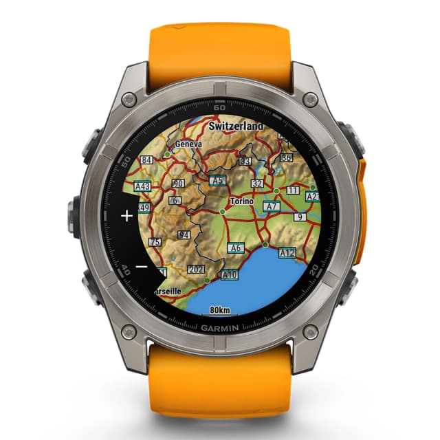 Detalle de Garmin fēnix 8 de 51 mm (zafiro AMOLED, titanio) reacondicionado grado A