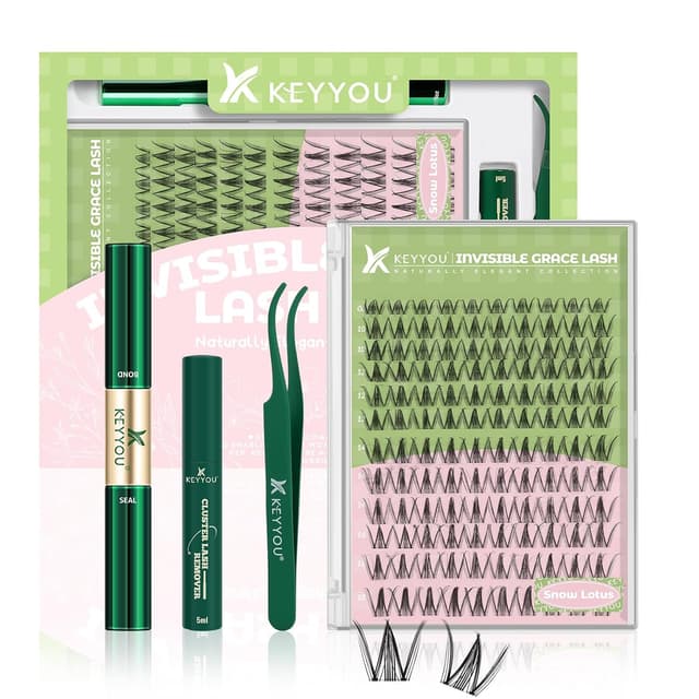 Detalle 2 de KEYYOU Fairy Lash Clusters Kit 144 pcs 😍