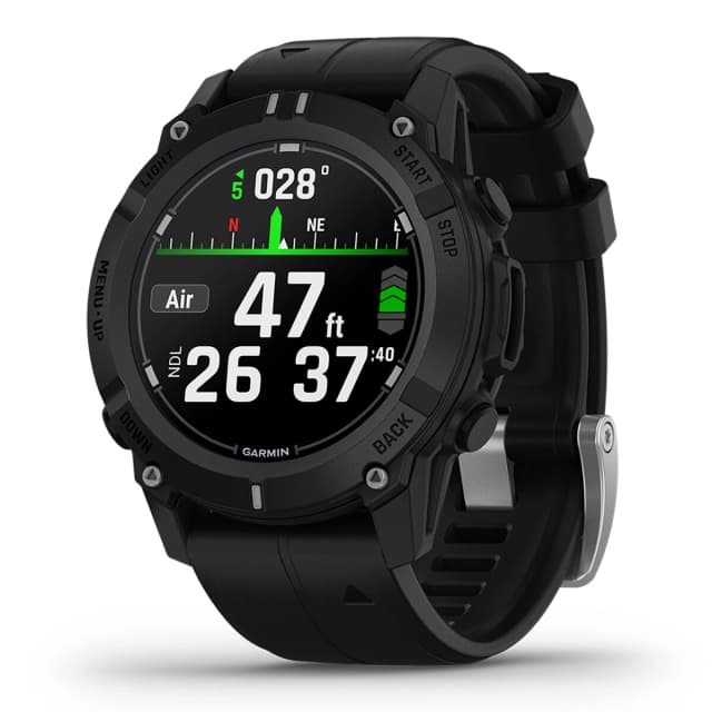 Detalle de Garmin Descent G2 smartwatch para buceo (reacondicionado casi a estrenar) en negro