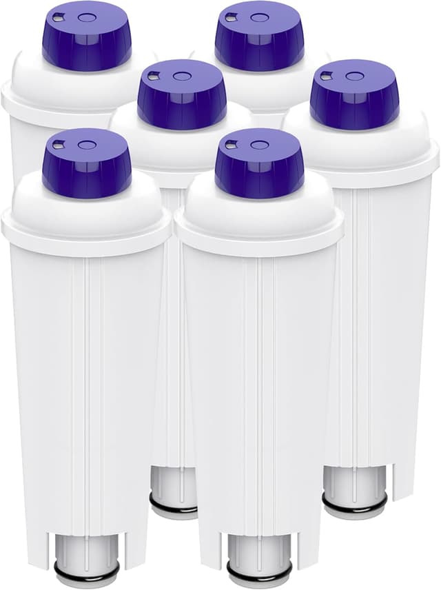 Detalle de Aiitomg 6 filtri acqua compatibili per macchine da caffè De’Longhi con addolcitore al carbone attivo
