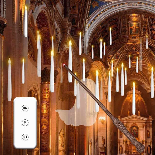 Imagen de CSNDICE Floating Candles 20pcs 6.8" ⛪ en OfertitasTOP