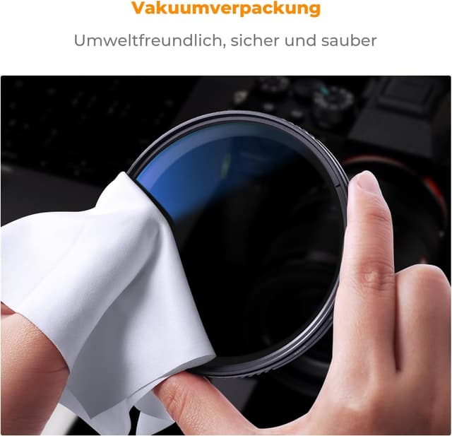 Thumbnail 6 de K&F CONCEPT Nano K-Serie variabler ND-Filter 55 mm (ND2–ND2000, 1–11 Blendenstufen)