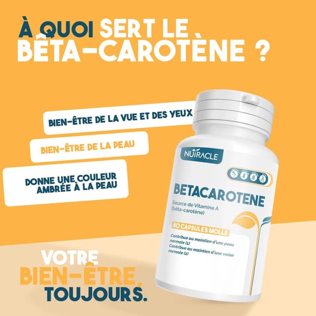 Thumbnail 2 de Nutracle Bêta-Carotène 438 mg 80 perles