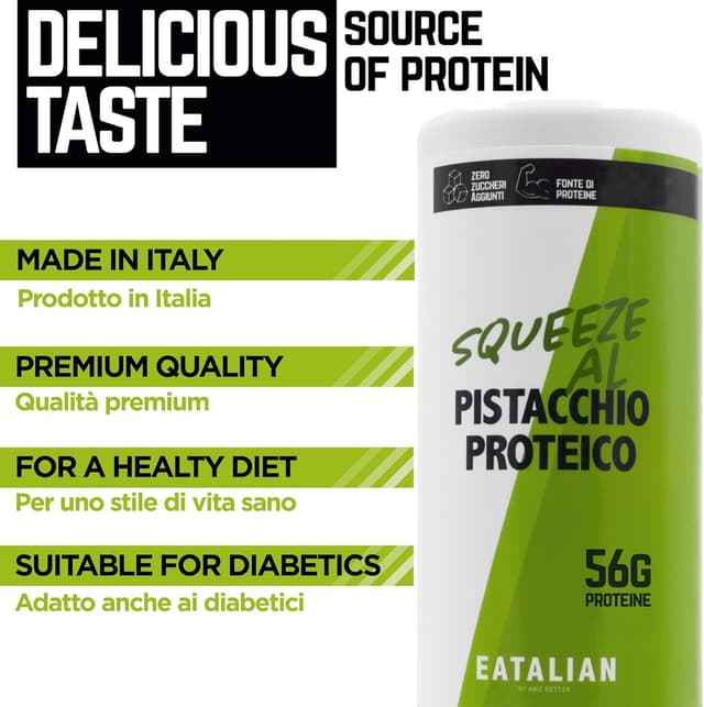 Thumbnail 1 de EATALIAN by AMZ BETTER Topping Pistacho Proteico 🍈 300g