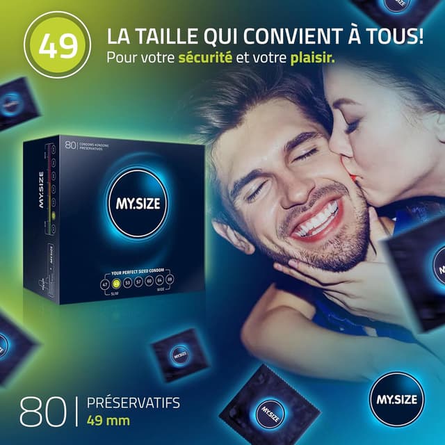 Thumbnail 1 de MY.SIZE Classic Préservatifs 49 mm 80 pcs
