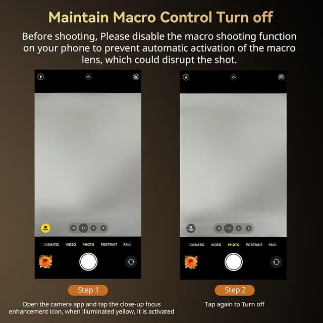 Thumbnail 6 de SMALLRIG Objectif Macro Master HD 75 mm (monture en T) pour smartphone — 4588